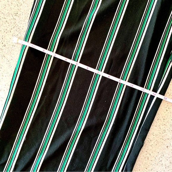 Green, White & Black Striped Jumpsuit - Picture 9 of 12